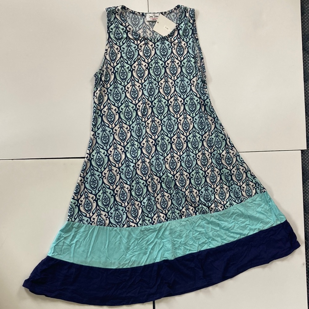 JENNY BOSTON blue pattern tunic